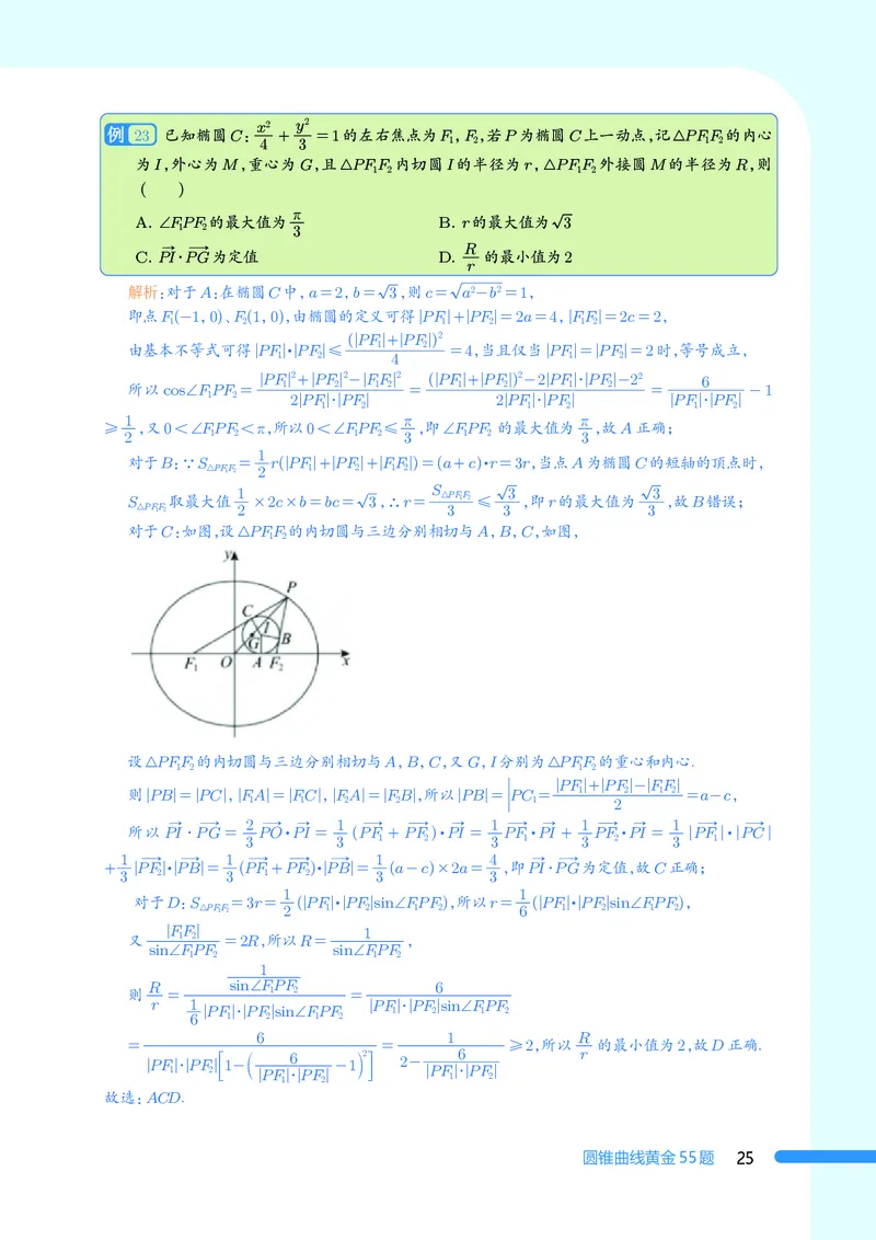 2025数学圆锥曲线黄金55题（教师版）_2024-2025高三（6-6月题库）_2025年05月试卷_05052025数学圆锥曲线黄金55题