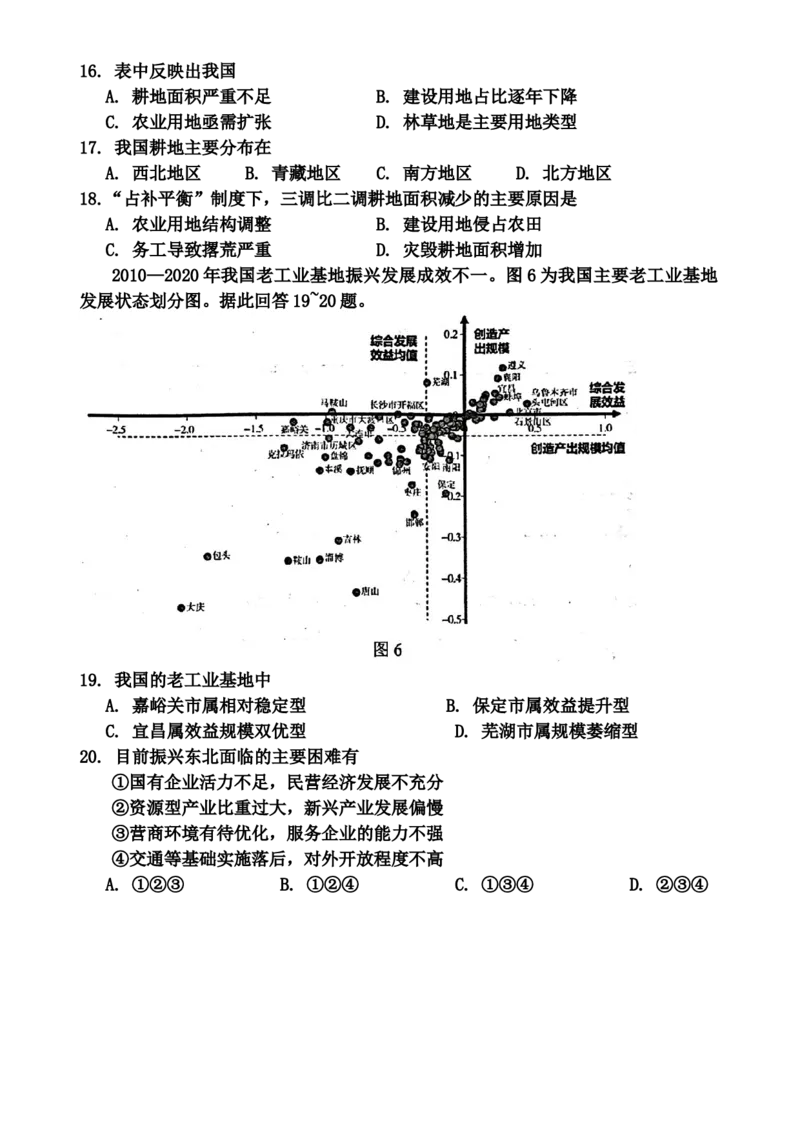 江苏省常州市2023-2024学年高三上学期期末监测地理试卷_2024年2月_01每日更新_01号_2024届江苏省常州市高三上学期期末学业水平监测_江苏省常州市2024届高三上学期期末学业水平监测地理