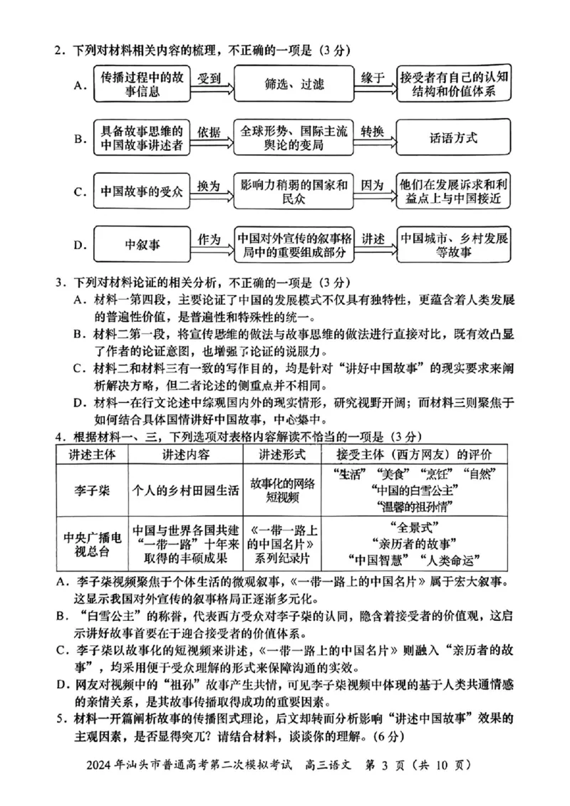 汕头二模语文试题_2024年5月_01按日期_1号_2024届广东省汕头市高三第二次模拟考试_2024届广东省汕头市高三第二次模拟考试语文