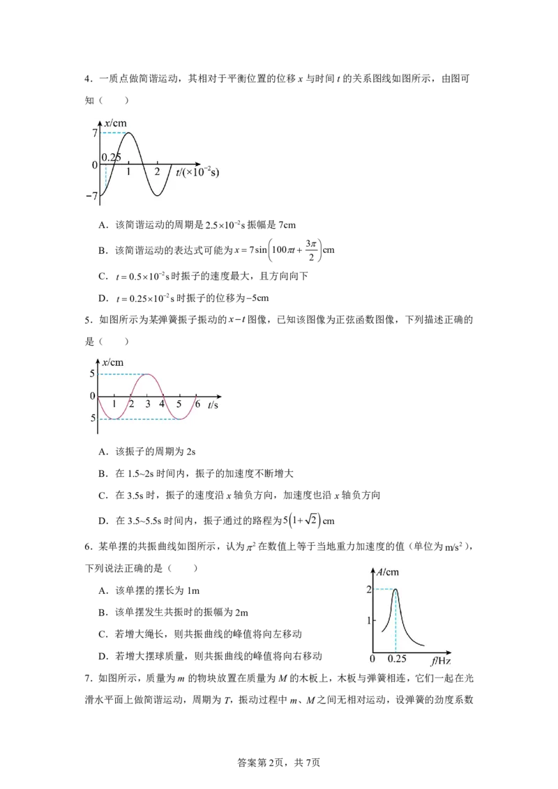 仁寿县2023级高二上学期半期联考物理_2024-2025高二（7-7月题库）_2024年12月试卷_1219四川省眉山市仁寿县2024-2025学年高二上学期11月期中联考试题