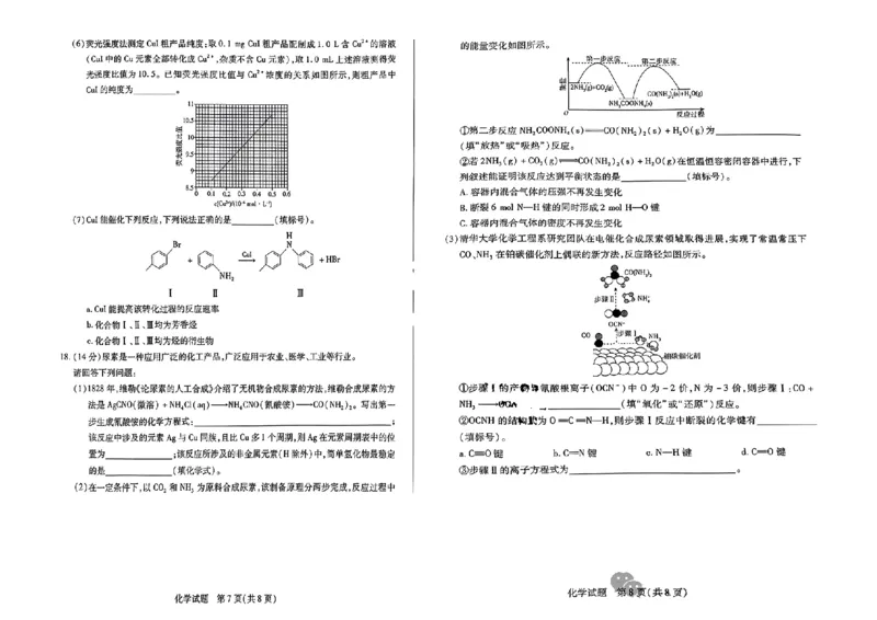 2025届皖豫天一大联考高三毕业班阶段性测试（二）-化学_2024-2025高三（6-6月题库）_2024年10月试卷_10132025届皖豫天一大联考高三毕业班阶段性测试（二）