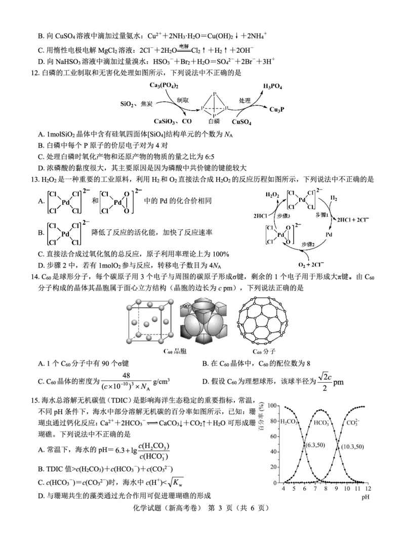 新高考卷名校教研联盟2024届高三2月开学考试化学(1)_2024年3月_013月合集_2024届名校教研联盟高三2月开学考试
