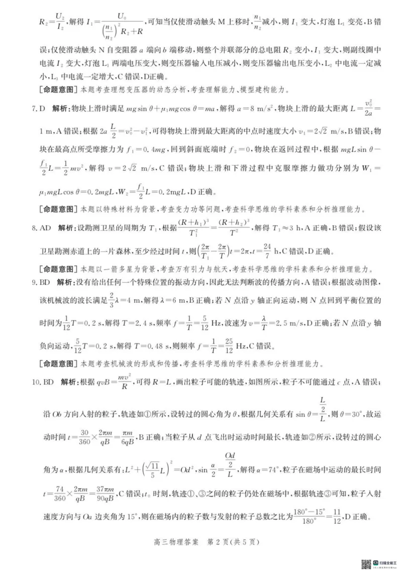 河北省沧衡名校联盟2023-2024学年高三下学期模拟考试（期中）物理试题+答案(1)_2024年5月_025月合集_2024届河北沧衡名校联盟高三下学期模拟考试（期中）