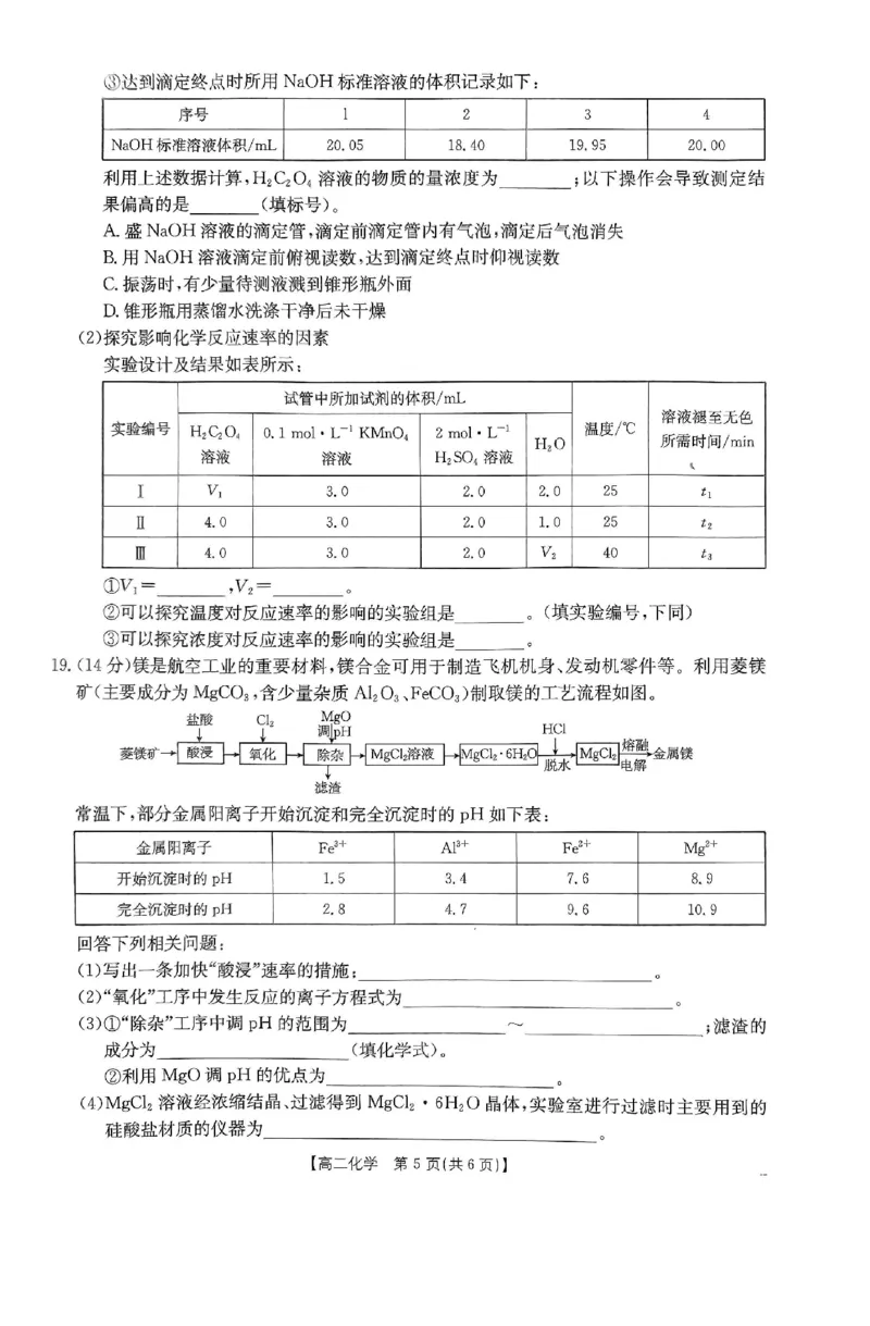 化学试题_2024-2025高二（7-7月题库）_2024年12月试卷_1214金太阳广东省2024-2025学年高二上学期12月联合检测_广东省部分名校2024-2025学年高二上学期12月联合检测化学试题