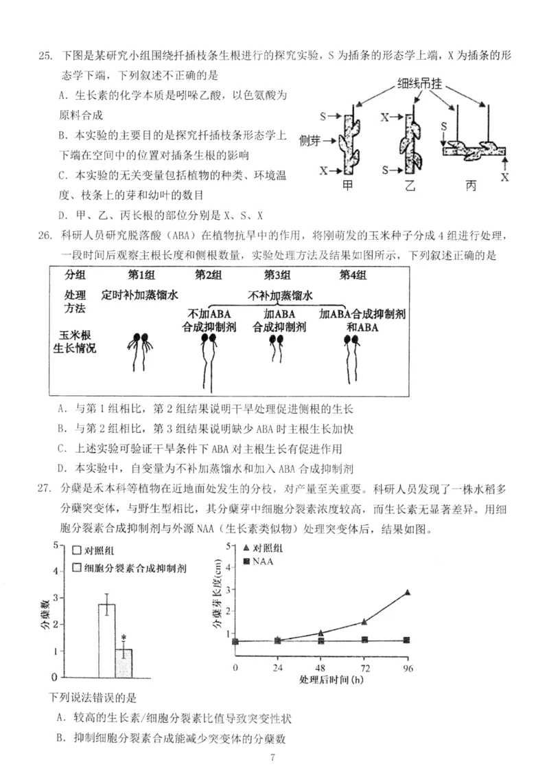 北京市海淀区北京理工大学附属中学2024-2025学年高二上学期12月月考生物试题_2024-2025高二（7-7月题库）_2024年12月试卷