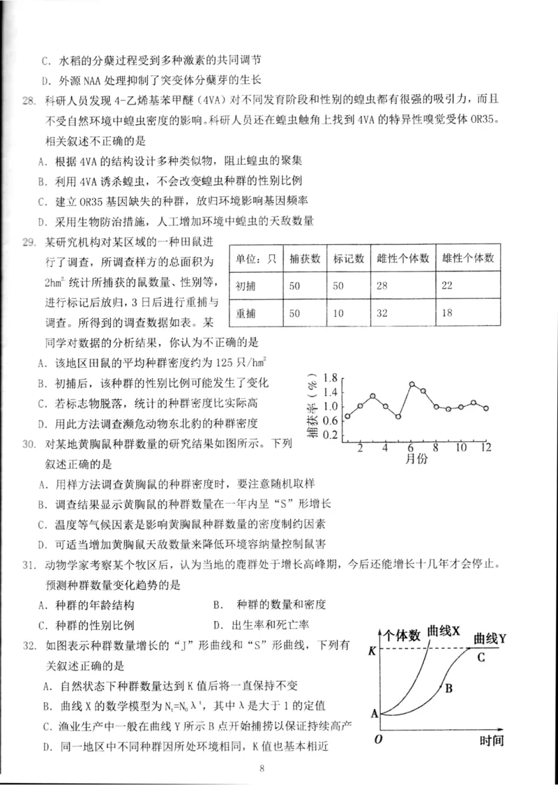 北京市海淀区北京理工大学附属中学2024-2025学年高二上学期12月月考生物试题_2024-2025高二（7-7月题库）_2024年12月试卷