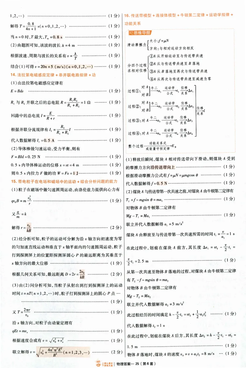 2025《金考卷&middot;特快专递&middot;第4期》物理-答案_2024-2025高三（6-6月题库）_2025年01月试卷_01012025《金考卷&middot;特快专递&middot;第4期》_物理