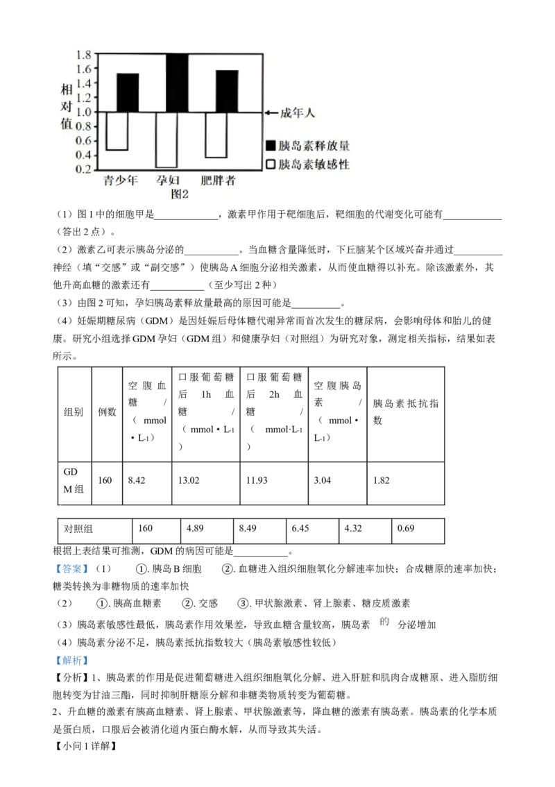 吉林省八校联考2024-2025学年高二上学期1月期末生物试题Word版含解析_2024-2025高二（7-7月题库）_2025年02月试卷_0202吉林省八校联考2024-2025学年高二上学期1月期末考试
