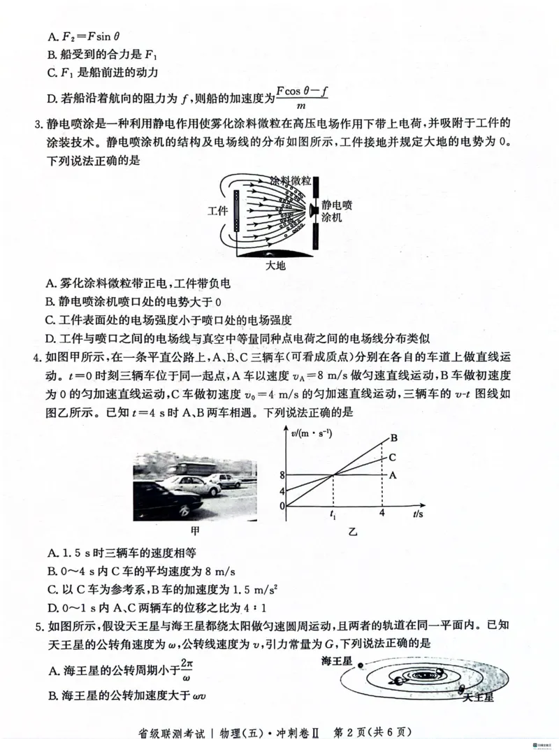 河北省2024届高三下学期省级联测考试（3月）物理(1)_2024年3月_013月合集_2024届河北省高三下学期省级联测考试（3月）