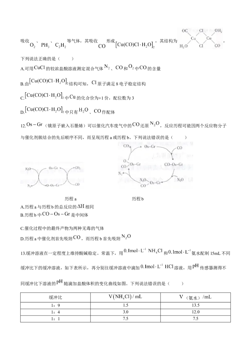 江西上进教育2024届高三一轮总复习验收考试化学(1)_2024年2月_022月合集_2024届江西上进教育高三一轮总复习验收考试