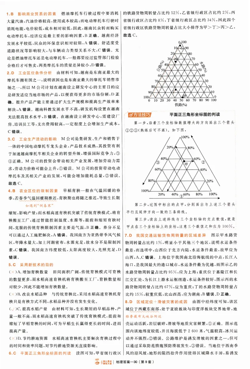 2025《金考卷&middot;特快专递&middot;第4期》地理-答案_2024-2025高三（6-6月题库）_2025年01月试卷_01012025《金考卷&middot;特快专递&middot;第4期》_地理