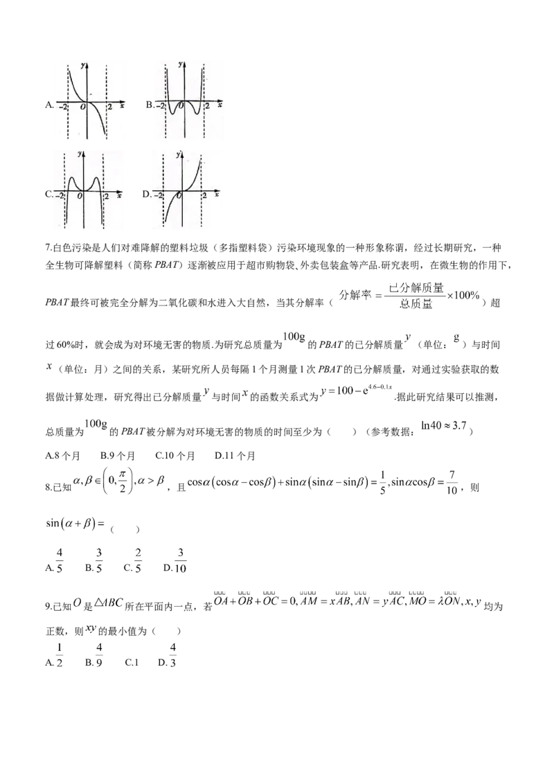 2024届高三上学期10月大联考(全国乙卷)文科数学试题(1)_2023年11月_0211月合集_2024届高三上学期10月大联考(全国乙卷)_2024届高三上学期10月大联考(全国乙卷)文科数学