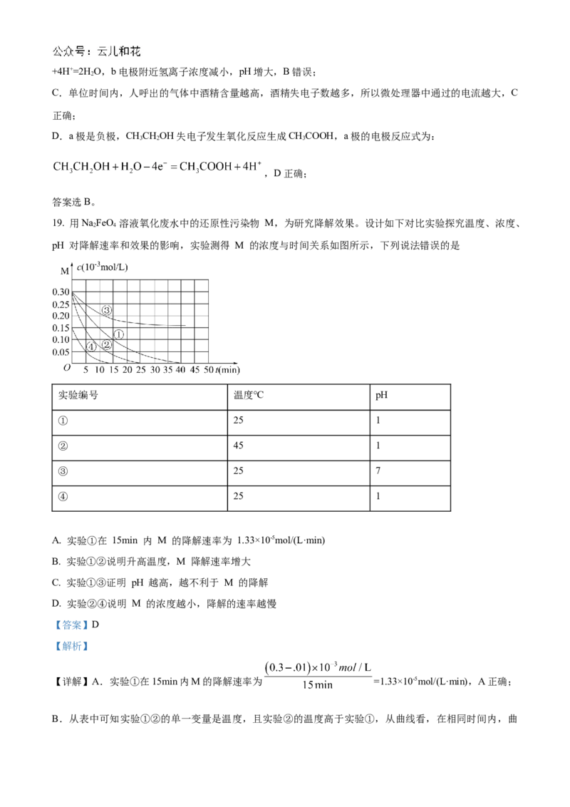 北京理工大学附属中学2024-2025学年高二上学期10月月考化学试题Word版含解析_2024-2025高二（7-7月题库）_2024年10月试卷_1030北京理工大学附属中学2024-2025学年高二上学期10月月考