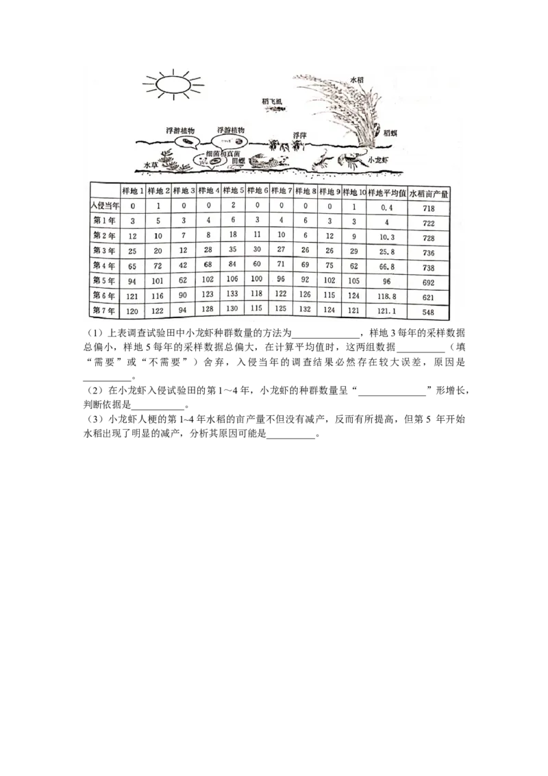湖南省长沙市雅礼中学2022-2023学年高三下学期月考卷（六）生物试题_2024年2月_01每日更新_10号_2023届湖南省长沙市雅礼中学高三上学期第六次月考