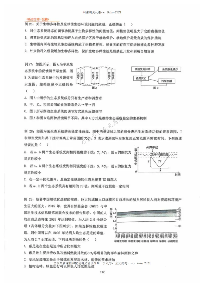 2024张鹏生物一轮复习讲义下_2024-2025高三（6-6月题库）_2024年09月试卷_张鹏
