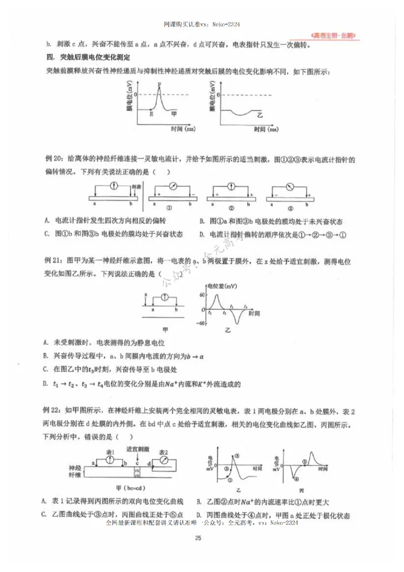 2024张鹏生物一轮复习讲义下_2024-2025高三（6-6月题库）_2024年09月试卷_张鹏