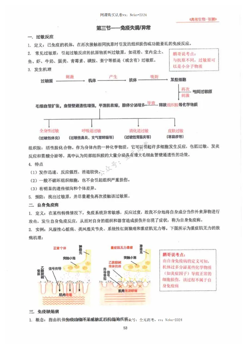 2024张鹏生物一轮复习讲义下_2024-2025高三（6-6月题库）_2024年09月试卷_张鹏