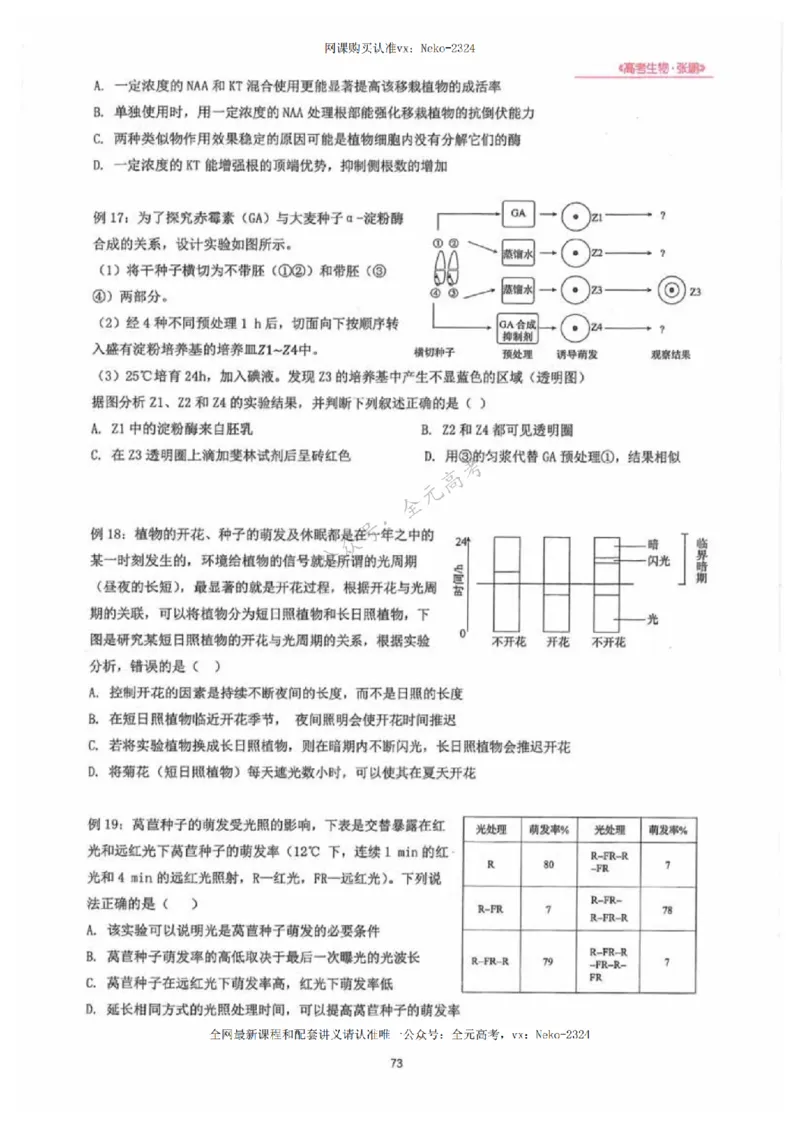 2024张鹏生物一轮复习讲义下_2024-2025高三（6-6月题库）_2024年09月试卷_张鹏