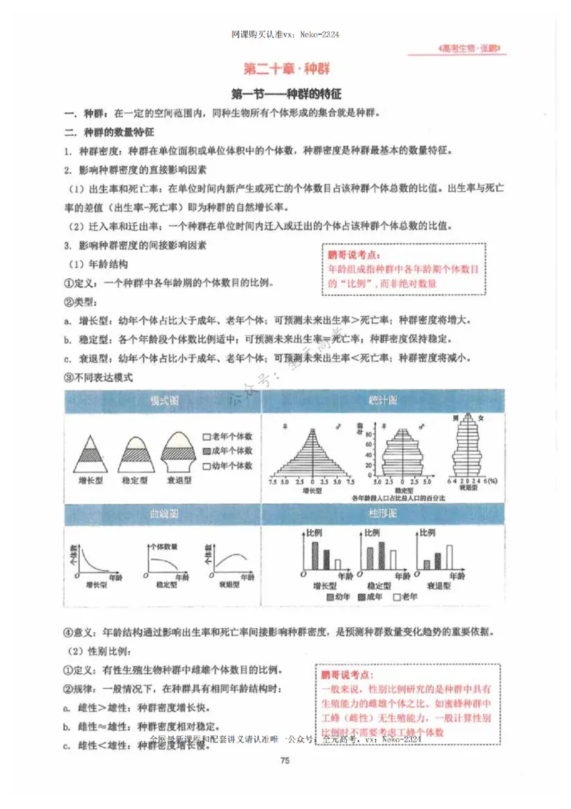 2024张鹏生物一轮复习讲义下_2024-2025高三（6-6月题库）_2024年09月试卷_张鹏