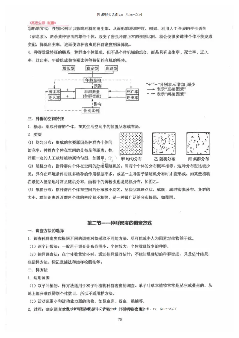2024张鹏生物一轮复习讲义下_2024-2025高三（6-6月题库）_2024年09月试卷_张鹏