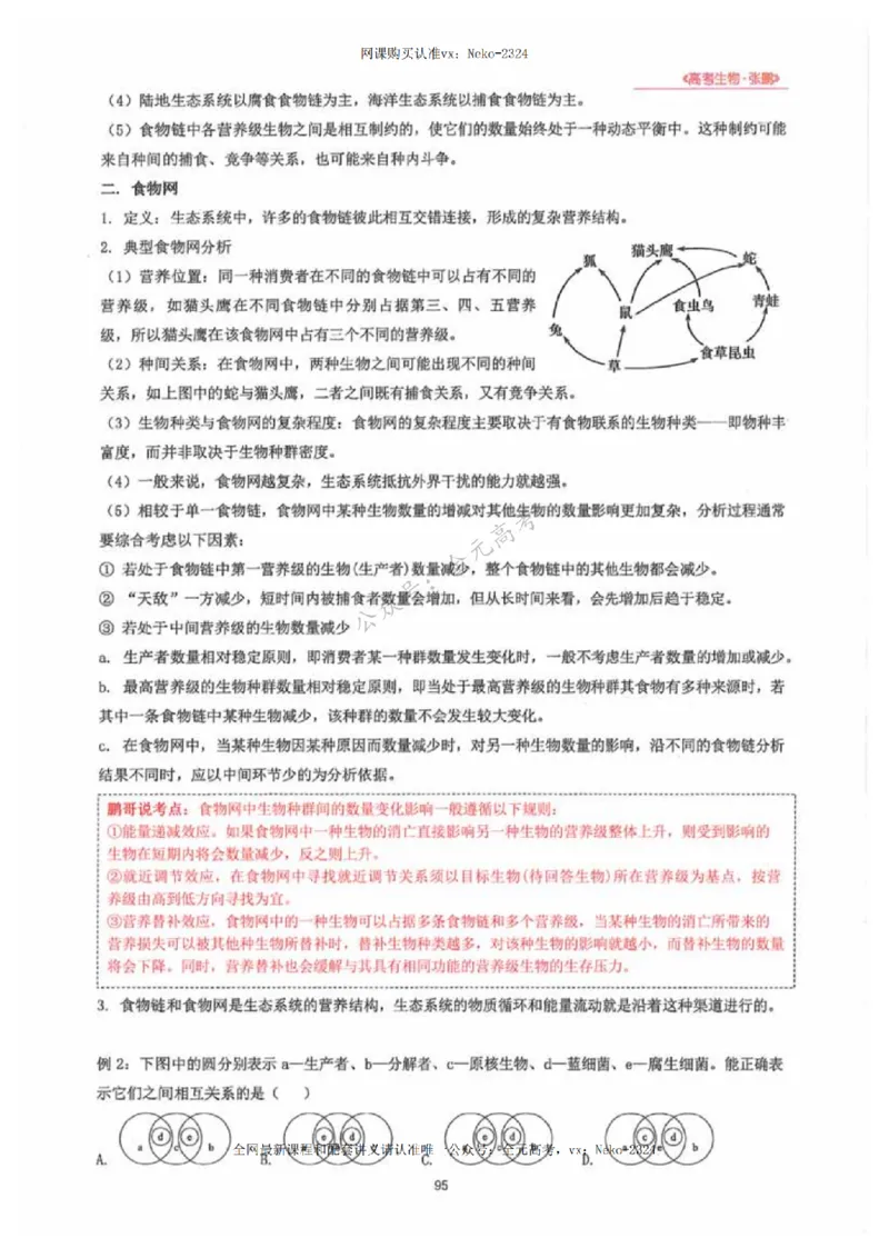 2024张鹏生物一轮复习讲义下_2024-2025高三（6-6月题库）_2024年09月试卷_张鹏