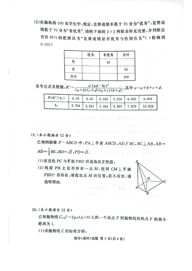 湘豫名校联考2023届高三3月第一次模拟考试理数(1)_2024年2月_022月合集_2023届湘豫名校联考高三3月第一次模拟考试（全科含答案）