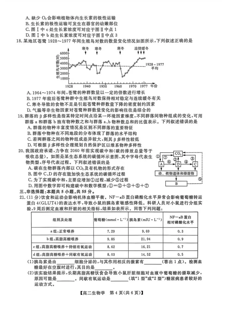吉林省吉林市外五县各高中2025-2026学年高二上学期1月期末考试生物试卷(图片版含解析)_2024-2025高二（7-7月题库）_2026年1月高二