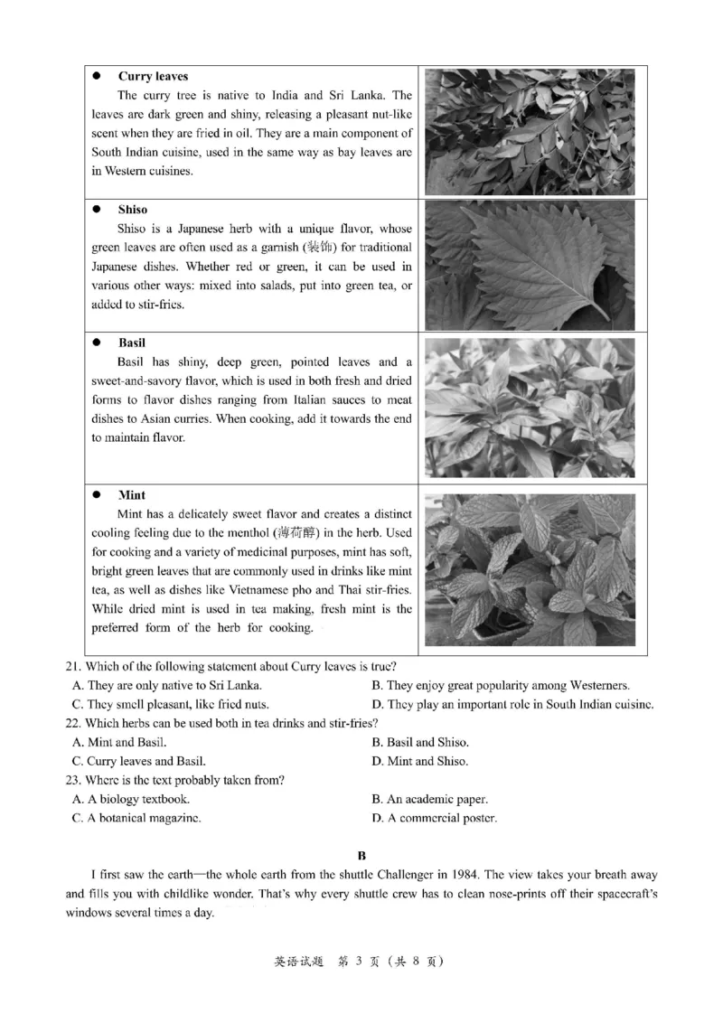 2025届浙江省G12名校协作体高三返校考英语+答案_2024-2025高三（6-6月题库）_2024年09月试卷_09052025届浙江省G12名校协作体高三上学期返校考