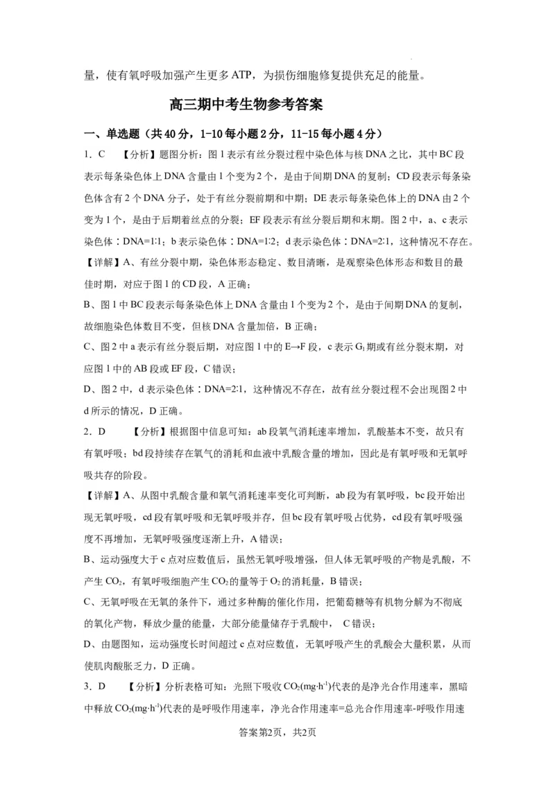 2023-2024学年度上学期高三生物期中考试卷(1)_2023年11月_0211月合集_2024届福建省莆田锦江中学高三上学期期中考试_福建省莆田锦江中学2024届高三上学期期中考试生物