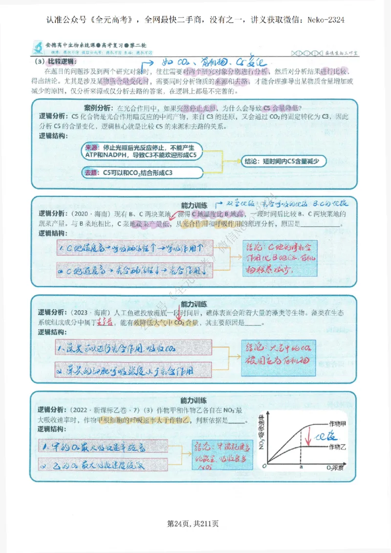 2024李林二轮笔记_2024-2025高三（6-6月题库）_2024年09月试卷_李林