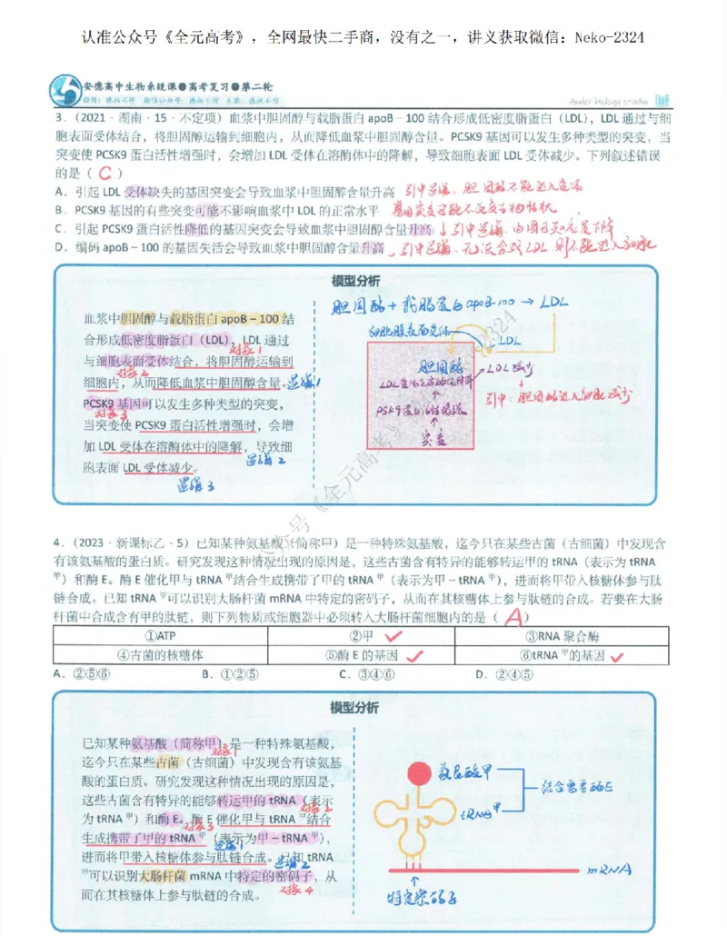 2024李林二轮笔记_2024-2025高三（6-6月题库）_2024年09月试卷_李林