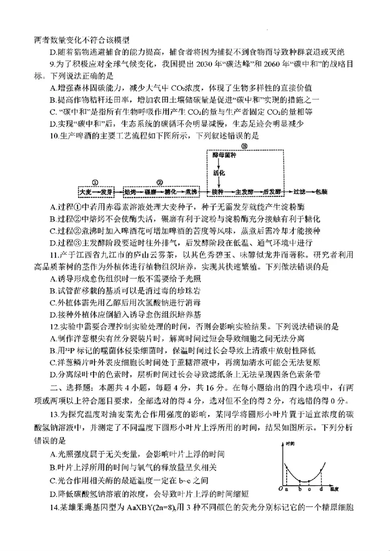 2025届三省G20示范高中12月高三联考生物_2024-2025高三（6-6月题库）_2024年12月试卷_1222豫皖赣三省G20示范高中2024-2025学年高三上学期12月联考（全科）