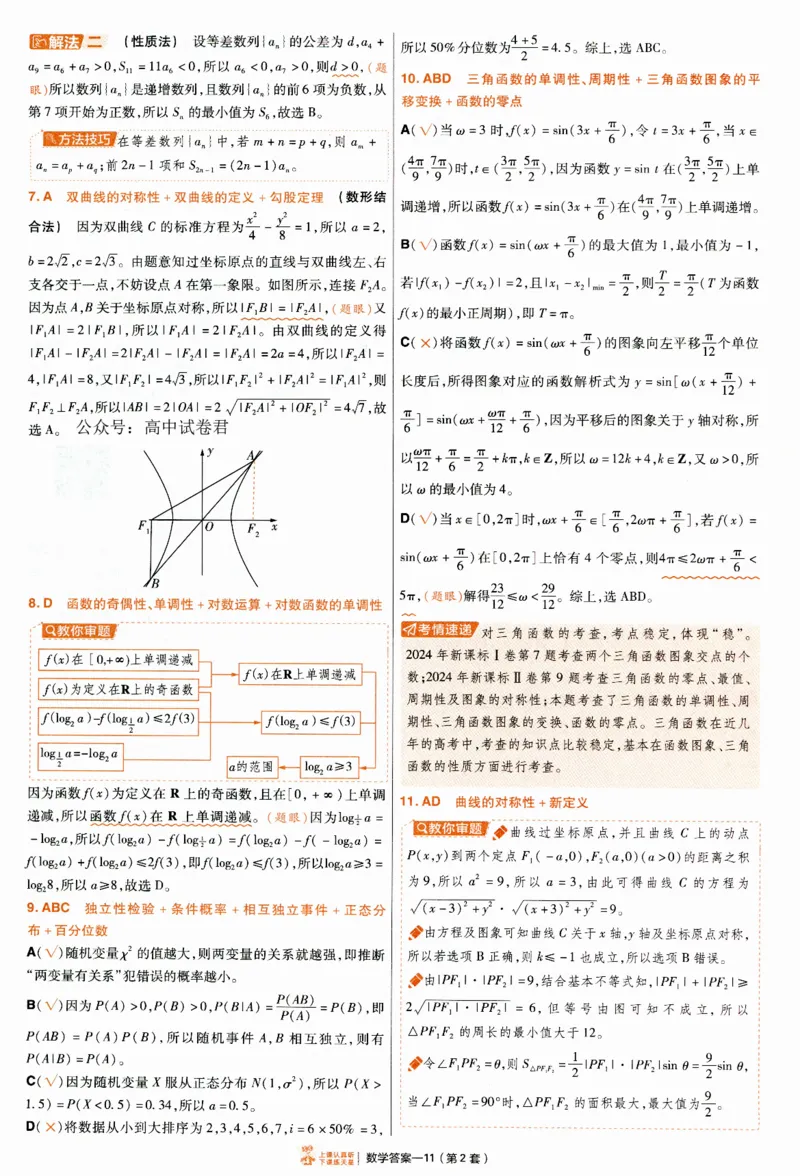 2025《金考卷&middot;特快专递&middot;第4期》数学-答案_2024-2025高三（6-6月题库）_2025年01月试卷_01012025《金考卷&middot;特快专递&middot;第4期》_数学