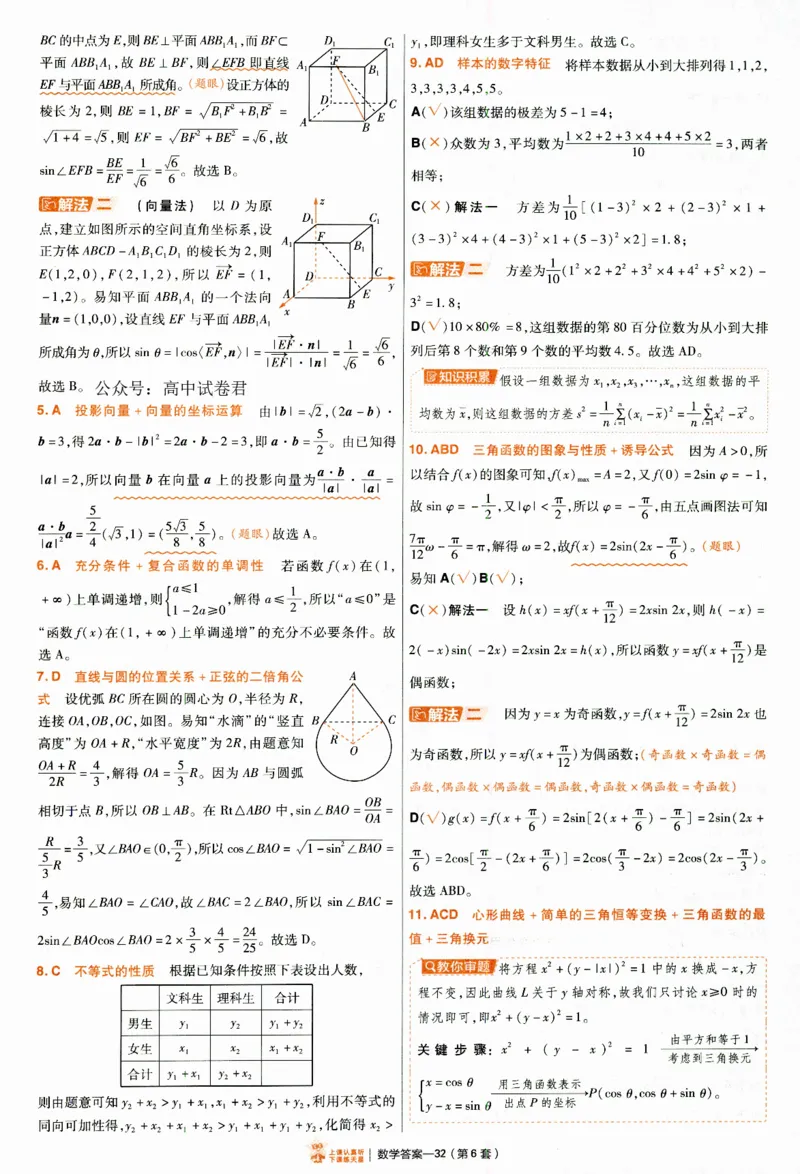 2025《金考卷&middot;特快专递&middot;第4期》数学-答案_2024-2025高三（6-6月题库）_2025年01月试卷_01012025《金考卷&middot;特快专递&middot;第4期》_数学