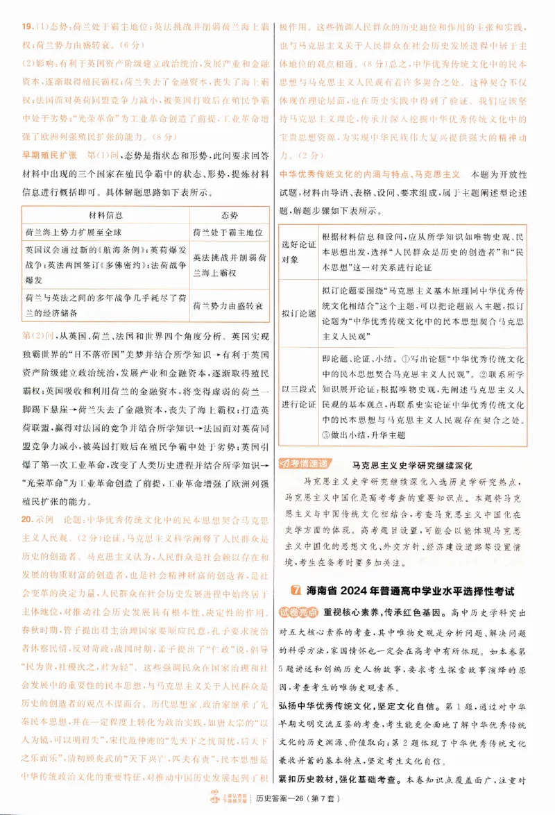 2025《金考卷&middot;特快专递&middot;第4期》历史-答案_2024-2025高三（6-6月题库）_2025年01月试卷_01012025《金考卷&middot;特快专递&middot;第4期》_历史