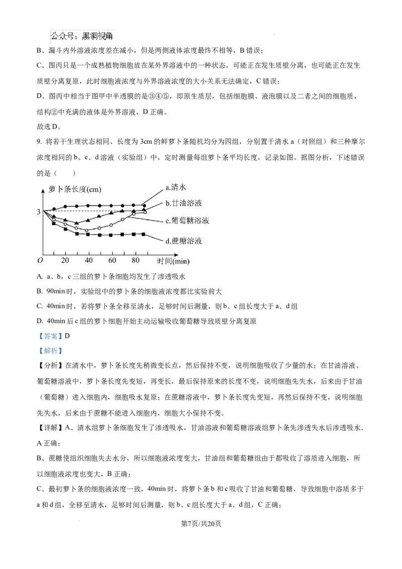 2025届银川一中高三第二次月考生物试卷答案_2024-2025高三（6-6月题库）_2024年10月试卷_1007宁夏回族自治区银川一中2024-2025学年高三上学期第二次月考