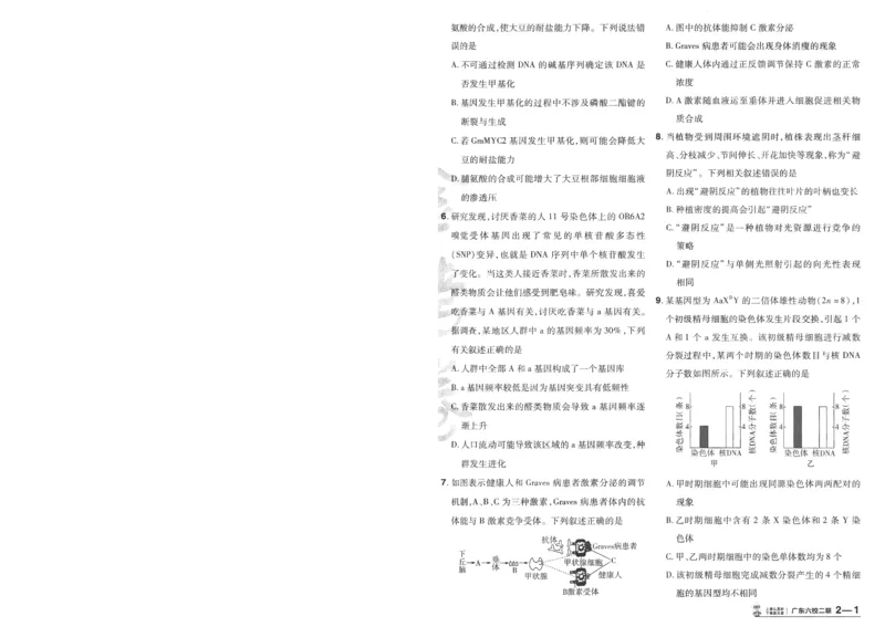 2025《金考卷&middot;特快专递&middot;第4期》生物-A4_2024-2025高三（6-6月题库）_2025年01月试卷_01012025《金考卷&middot;特快专递&middot;第4期》_生物