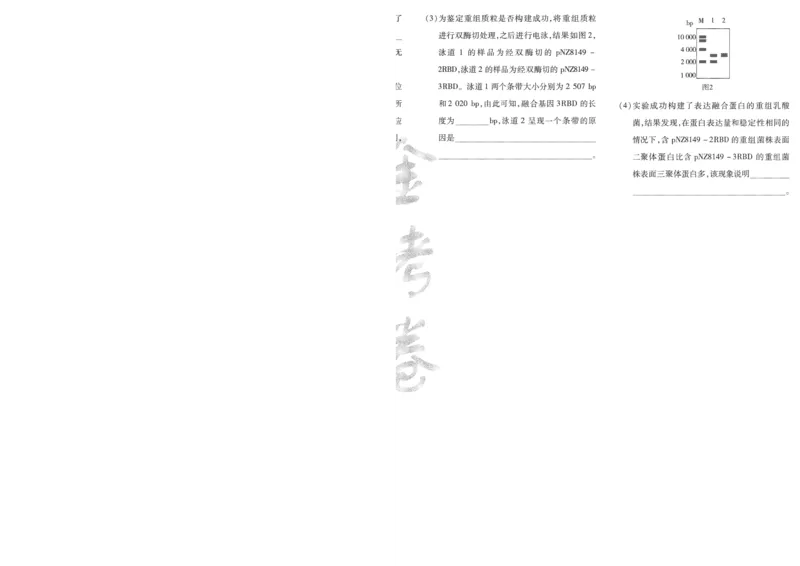 2025《金考卷&middot;特快专递&middot;第4期》生物-A4_2024-2025高三（6-6月题库）_2025年01月试卷_01012025《金考卷&middot;特快专递&middot;第4期》_生物