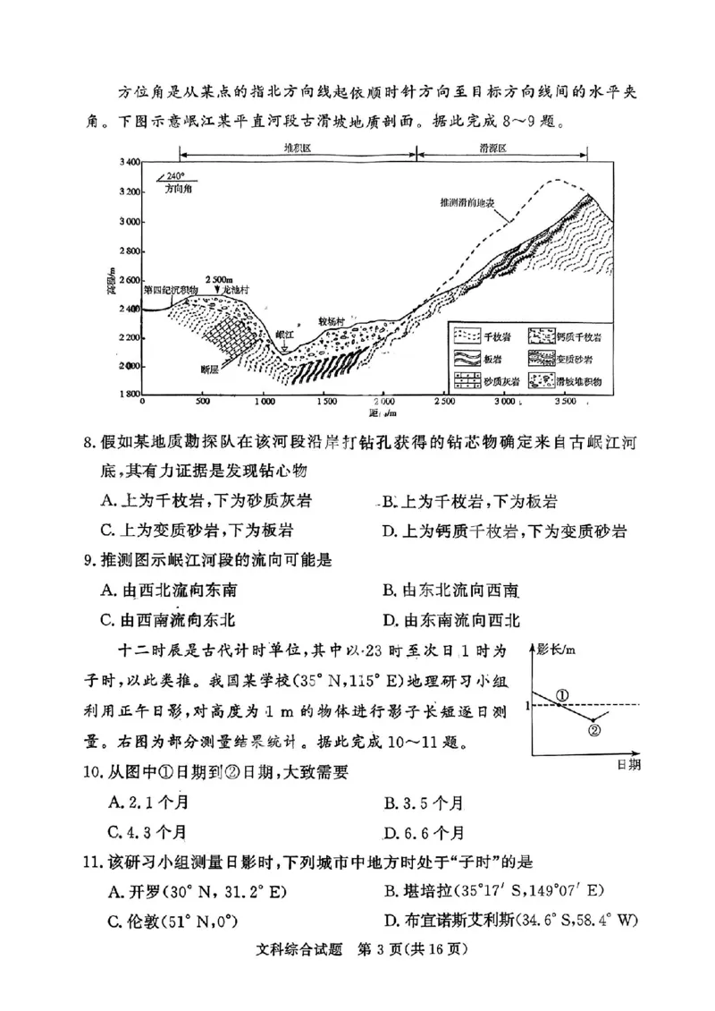 文科综合_2024年4月_01按日期_15号_2024届湘豫名校联考春季学期高三第三次模拟考试_湘豫名校联考2024届春季学期高三第三次模拟考试文综