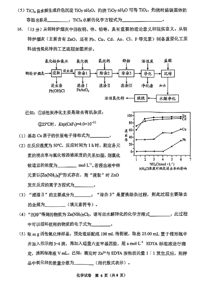 毕节市2024届高三第二次诊断性考试-化学+(1)_2024年3月_013月合集_2024届贵州省毕节市高三下学期第二次诊断性考试（二模）
