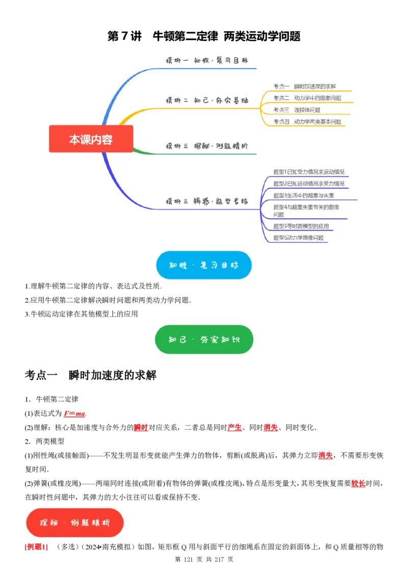 2025届高三物理一轮复习考点精练讲义_2024-2025高三（6-6月题库）_2024年08月试卷_08122025届高三物理一轮复习考点精练讲义
