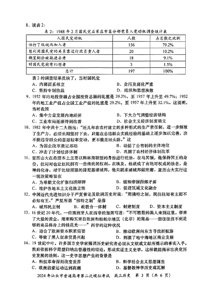 汕头二模历史试卷_2024年5月_01按日期_1号_2024届广东省汕头市高三第二次模拟考试_2024届广东省汕头市高三第二次模拟考试历史