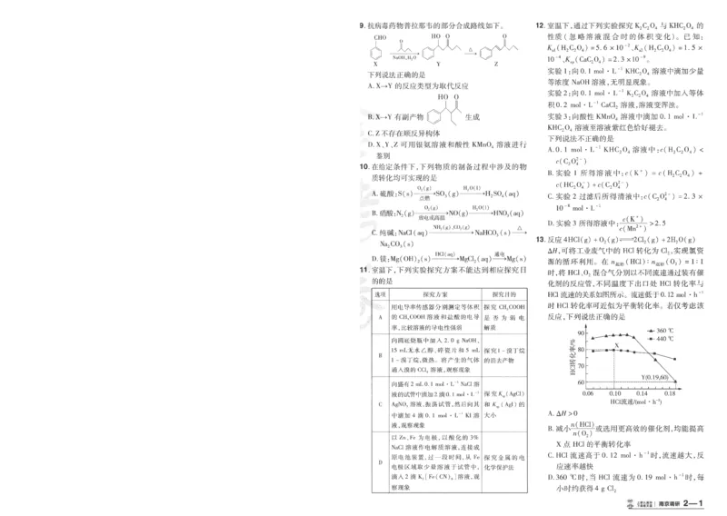 2025《金考卷&middot;特快专递&middot;第4期》化学-A4_2024-2025高三（6-6月题库）_2025年01月试卷_01012025《金考卷&middot;特快专递&middot;第4期》_化学