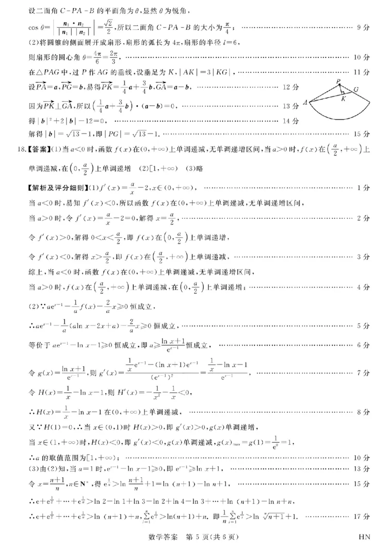 数学答案_2024年5月_01按日期_10号_2024届金科新未来高三5月大联考_2024金科新未来高三5月大联考数学