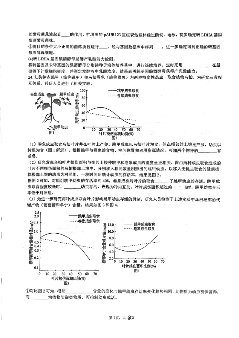 浙江省五校联盟2024届高三下学期3月联考生物_2024年3月_013月合集_2024届浙江省五校联盟高三下学期3月联考