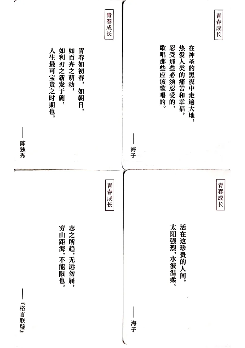 新决胜高考&middot;记忆手卡_2024年5月_01按日期_2号_2024高考语文写作专题（素材大全+写作技巧+满分作文+真题）_17.纸条作文手卡_手卡图片版