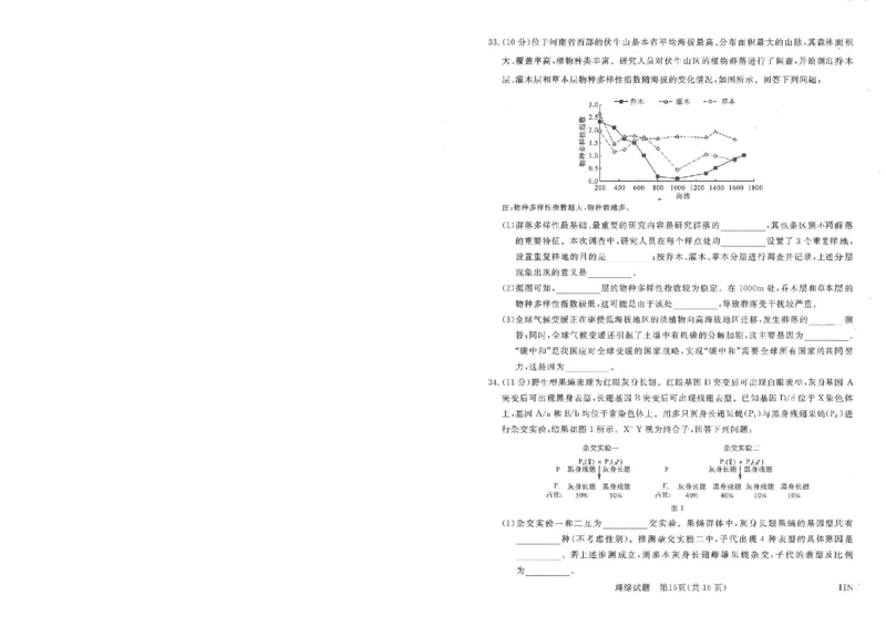 河南省新未来2023-2024学年高三下学期4月联考理综试题+答案(1)_2024年4月_024月合集_2024届河南金科新未来大联考高三4月联考