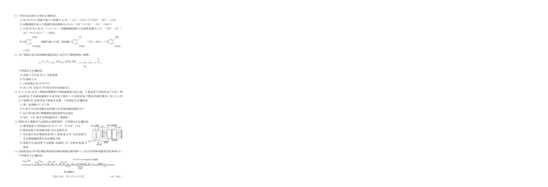 浙江强基联盟2023学年第二学期高三3月联考-化学试题卷_2024年3月_013月合集_2024届浙江省强基联盟高三下学期3月联考_浙江省强基联盟2024届高三下学期3月联考化学