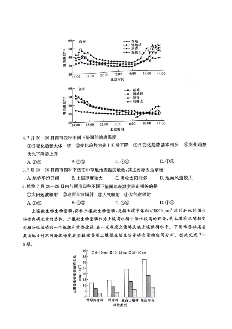 湖南卷湖南省炎德英才名校联考联合体2024年(届)高三下学期5月高考考前仿真联考(三)(5.20-5.21)地理试题_2024年5月_01按日期_23号