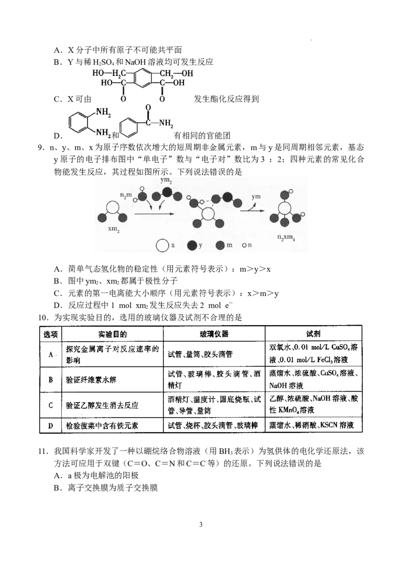 河南省普高联考2023-2024学年高三下学期测评（六）理科综合试卷_2024年5月_01按日期_11号_2024届河南省普高联考高三下学期测评（六）
